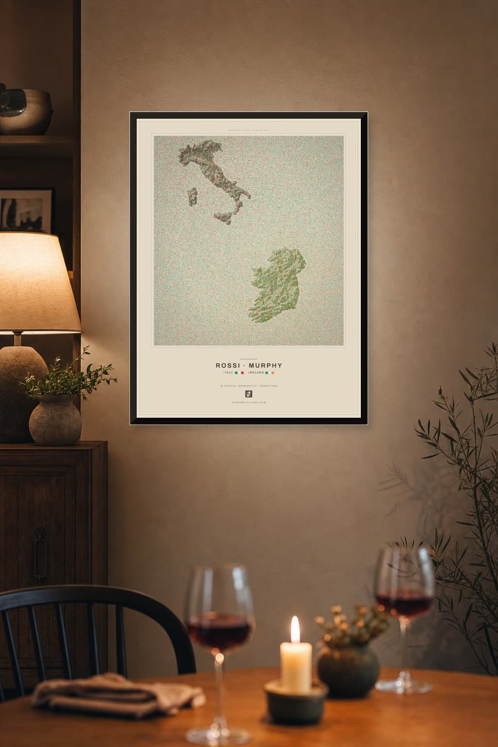 Anniversary — Italy and Ireland print