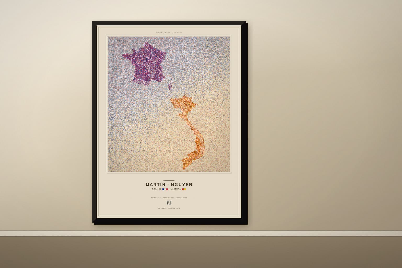 France and Vietnam print